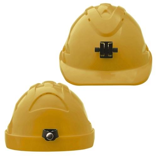 Pro Choice Hard Hat (V9) - Unvented, 6 Point Push-lock Harness C/w Lamp Bracket - HH9LB PPE Pro Choice YELLOW  